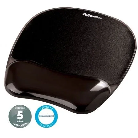 Fellowes Alfombrilla con Reposamuñecas Memory Foam Negro